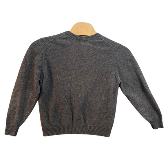 LL Bean Mens Lambswool Blend Crewneck Sweater Charcoal Gray Large L-REG 0BHX4 - Picture 2 of 7